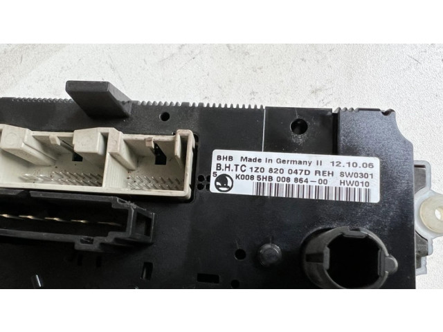 Блок управления климат-контролем 1Z0820047K, 1Z0820047D Skoda Octavia Mk2 (1Z)