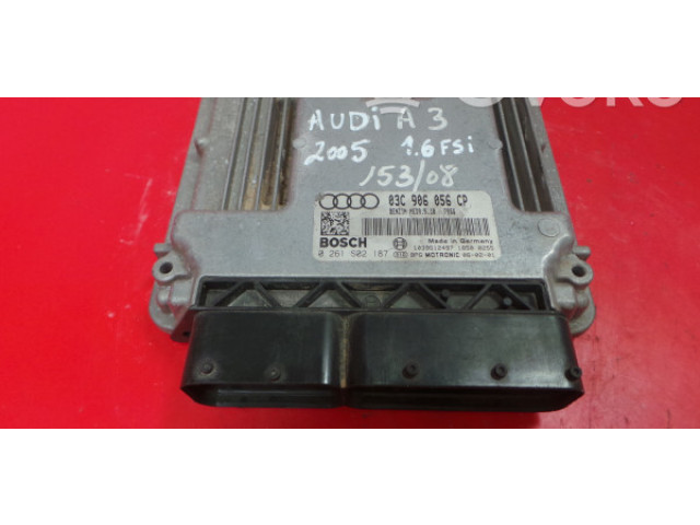 Блок управления двигателя 03C, 0261S02187 Audi A3 S3 8P