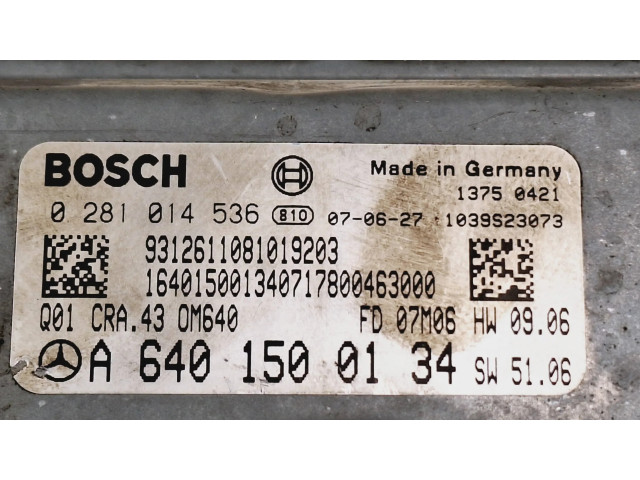 Řídící jednotka A6401500134, 1039S23073 Mercedes-Benz B W245 2007