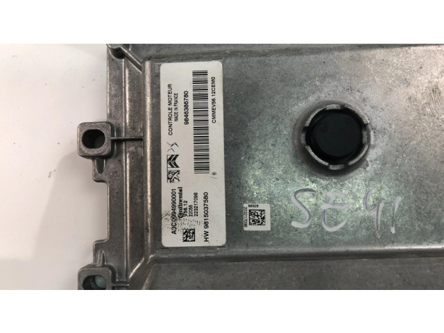 Блок управления двигателя 9846386780   Citroen C3 Picasso
