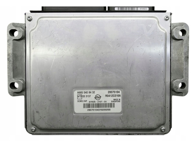Блок управления двигателя A6655408432, 28075104 SsangYong Actyon sports II
