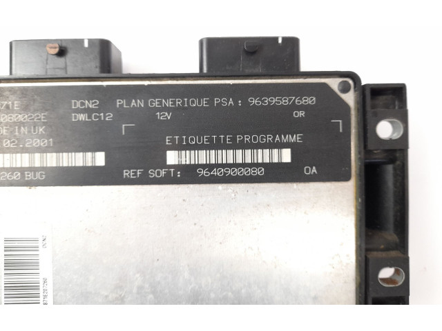 Блок управления двигателя 9639587680   Peugeot 306