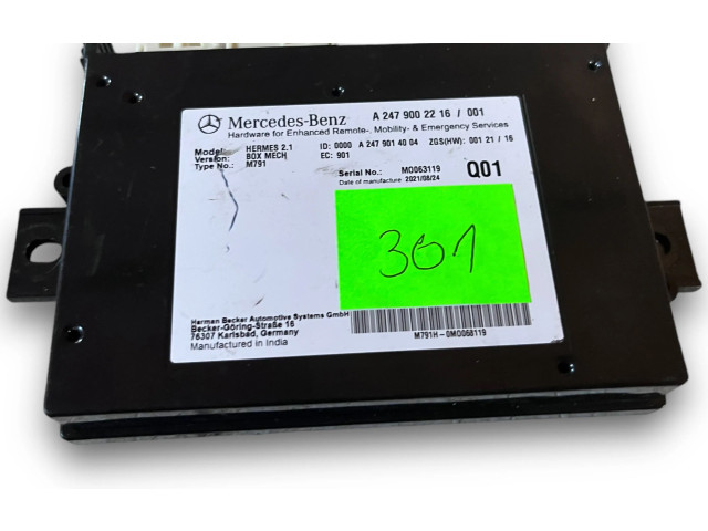 Блок комфорта S301, A2479002216 Mercedes-Benz GLB x247