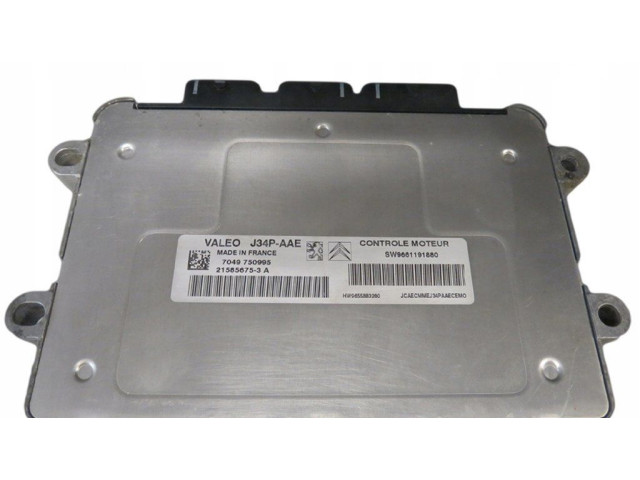 Řídící jednotka 9655883280, 21585675-3   Citroen C3 2010