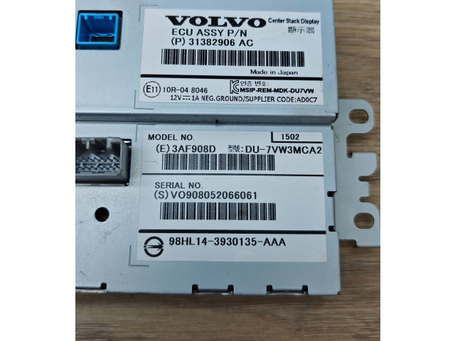 Дисплей 31382906, 3AF908D Volvo XC70