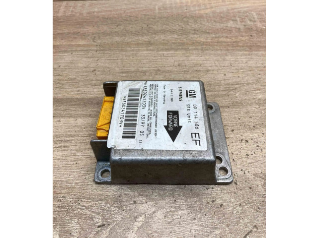Блок подушек безопасности 09114586, 5WK41150B   Opel Tigra A