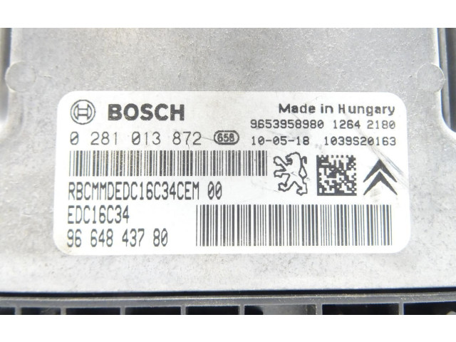 Блок управления двигателя 194323 Citroen Berlingo