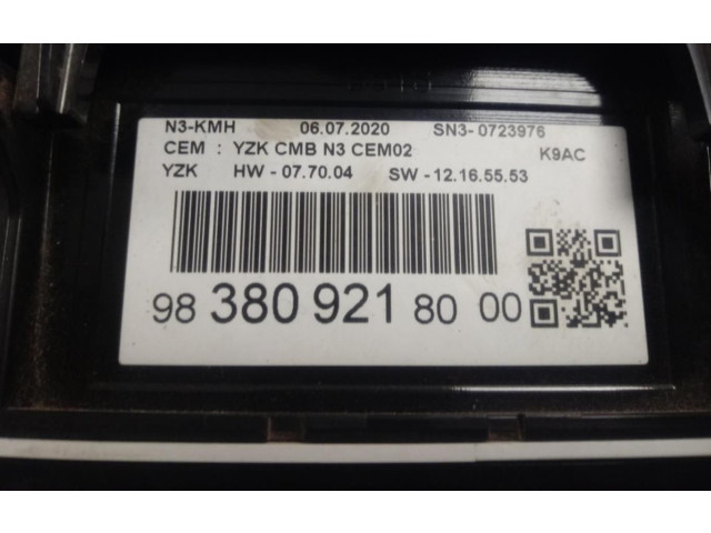 Přístrojová deska  Citroen Berlingo 2020 9838092180  