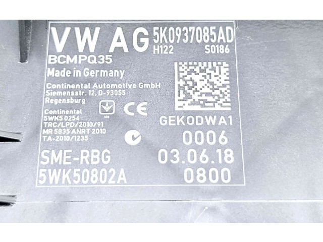 Блок комфорта 5K0937085AD   Volkswagen Caddy   