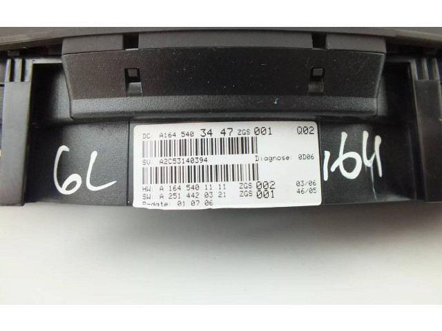 Панель приборов A1645403447   Mercedes-Benz GL X164       