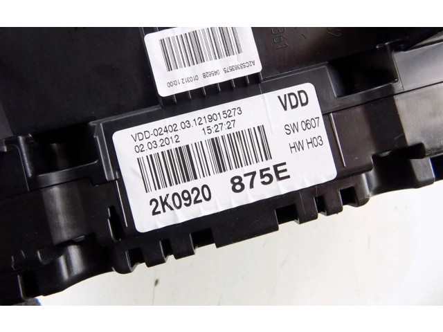 Přístrojová deska Volkswagen Caddy 2012 2k0920875e