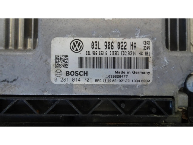 Řídící jednotka 03L906022HA Volkswagen Tiguan 2008