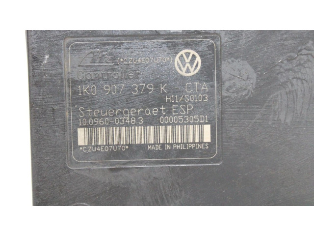 Блок АБС 1K0907379K   Audi  A3 S3 A3 Sportback 8P  2005 - 2013 года