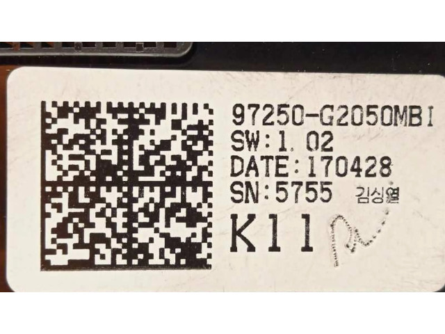 Блок управления климат-контролем 97250G2050MBI Hyundai Ioniq