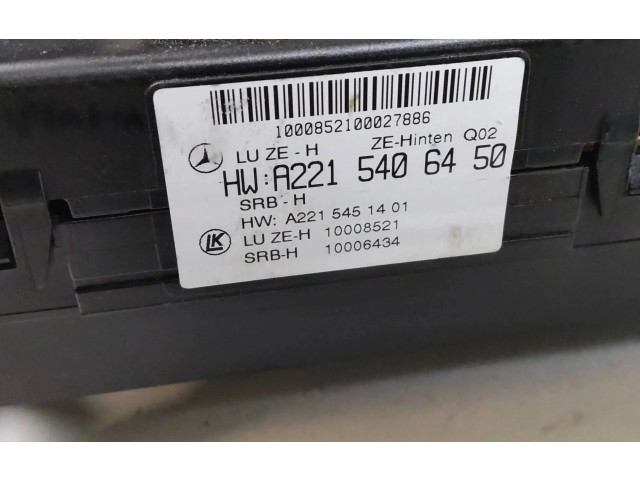 Pojistková skříňka A2215406450, A2215451401 Mercede-Benz S W221 2009