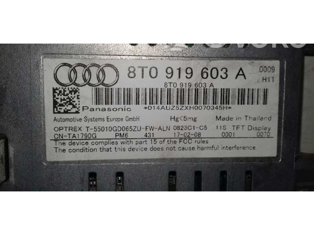 Дисплей 8T0919603A Audi A4 Allroad