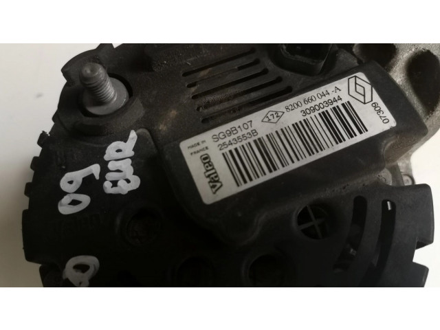 Генератор 8200660044A, 2543553B Dacia Sandero 0.0