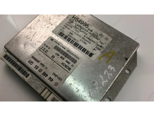 Řídící jednotka 4144460153, 0265109617 Mercedes-Benz Vaneo W414 2002