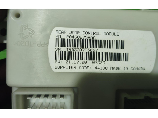 Řídící jednotka P04602758AG Chrysler Grand Voyager V 2008