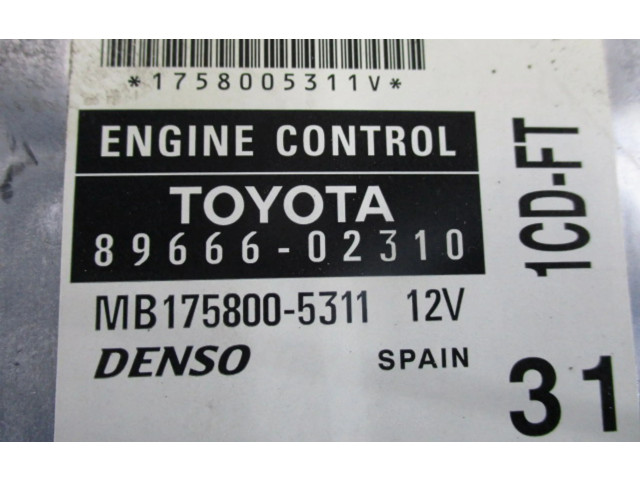 Řídící jednotka 89666-02310, 89666-02310 Toyota Corolla E120 E130 2004