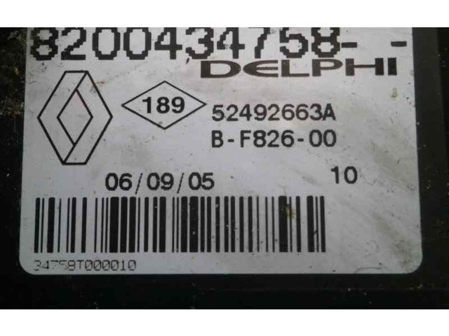 Вентилятор печки    8200434758, 52492663A   Renault Vel Satis