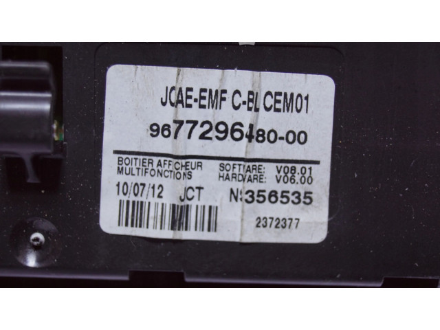 Дисплей 9677296480 Citroen DS4