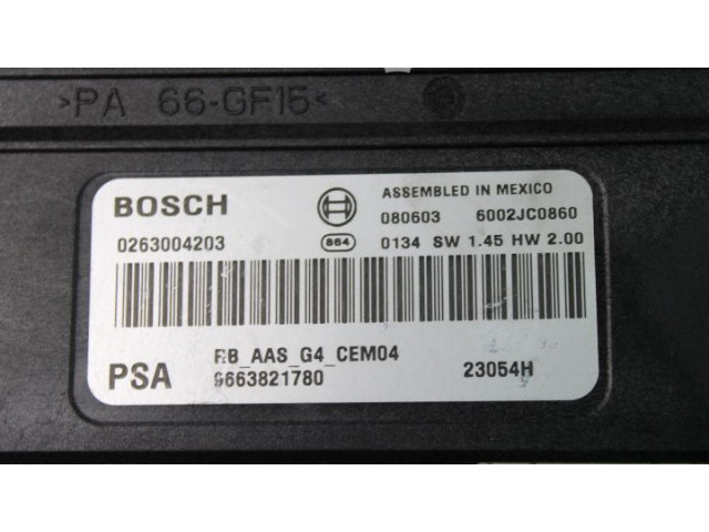 Блок управления 9663821780, 0263004203 Citroen C5