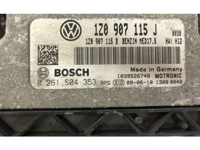 Блок управления двигателя 038906012G, 0281010380 Skoda Octavia Mk2 (1Z)