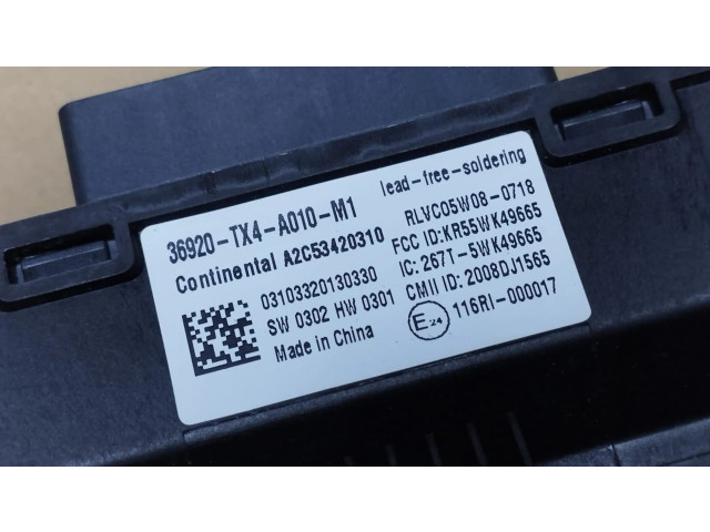 Блок управления 36920TX4A010M1 Acura RDX II