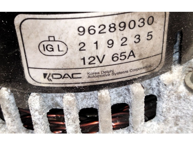 Генератор 96289030   Chevrolet Matiz      