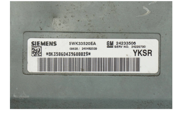 Блок управления двигателя 24233506, 5WK33520EA Cadillac SRX