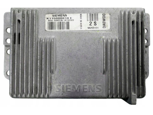 Řídící jednotka 96259124, K115000010E Daewoo Matiz 2000