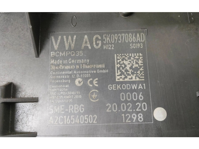 Блок комфорта 5K0937086AD, A2C16540502 Volkswagen Caddy