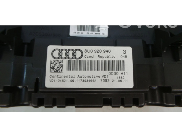 Панель приборов 8U0920940 Audi Q3 8U