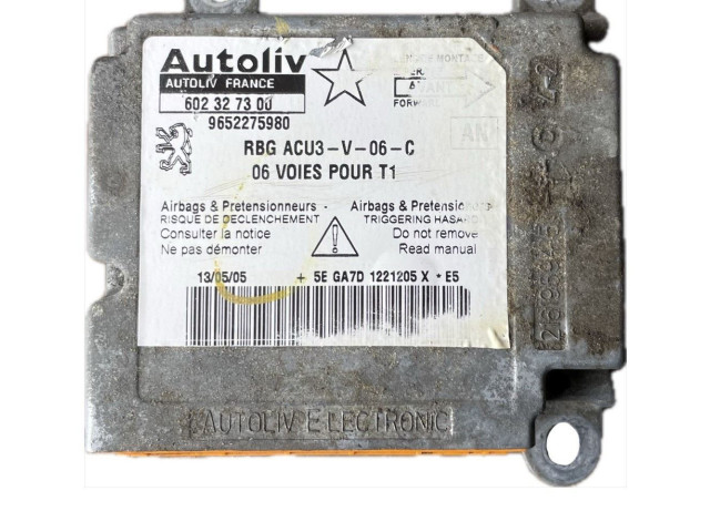 Блок подушек безопасности 602327300, 216196958B Peugeot 206