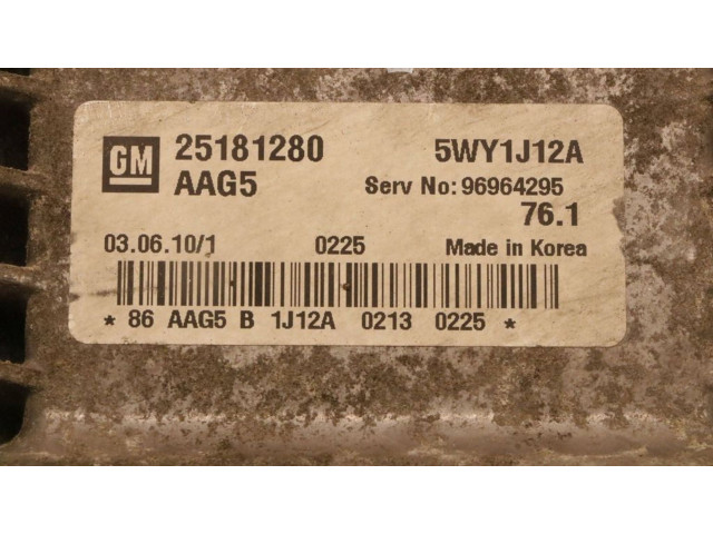 Řídící jednotka 25181280 Chevrolet Cruze 2010