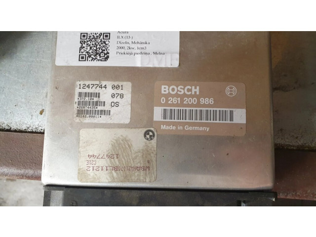 Блок управления двигателя 0261200986 Acura ILX