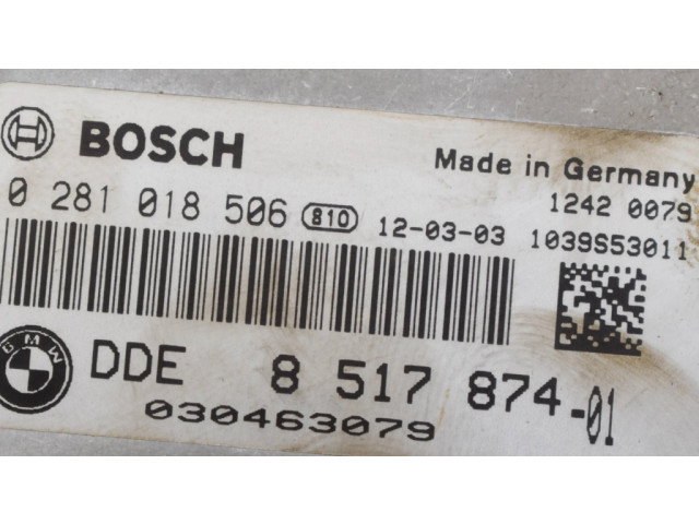 Řídící jednotka 8517874, 0281018506 BMW 3 F30 F35 F31 2013