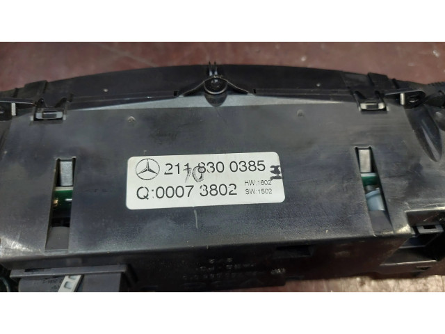 Блок управления климат-контролем 2118300385, 00073802   Mercedes-Benz E W211