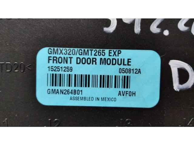 Блок управления 15251259, CENTRALITACIERRE Cadillac STS