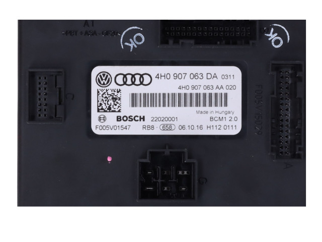 Pojistková skříňka Řídící jednotka BSM 4H0907063DK Volkswagen Touareg II 2017