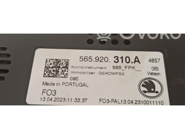 Панель приборов 565920310A Skoda Karoq