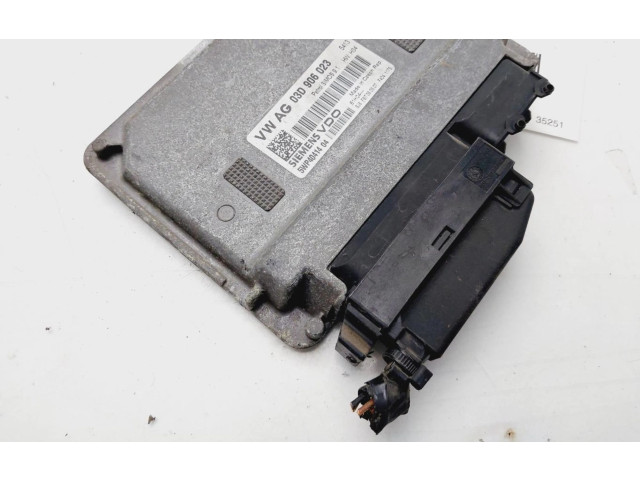 Блок управления двигателем Блок управления 03D906023 Skoda Fabia Mk2 (5J)