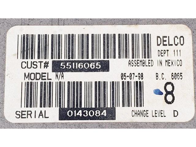 Блок управления климат-контролем 55116065, 0143084 Jeep Grand Cherokee