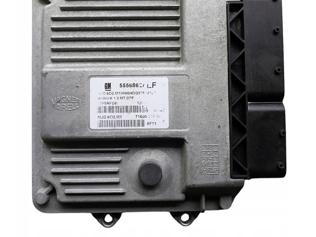 Блок управления двигателя 55568627LF, MJD6O2M1   Opel Meriva A
