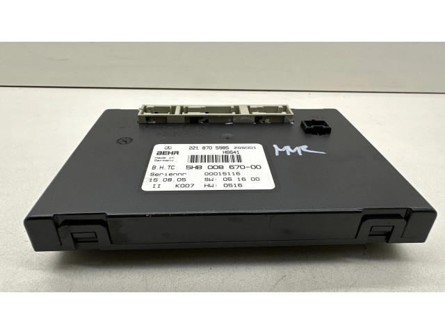 Блок управления A2218705985, 00015116   Mercedes-Benz S W221