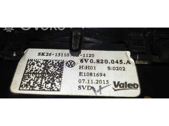 Блок управления климат-контролем 6V0820045A   Skoda Fabia Mk3 (NJ)