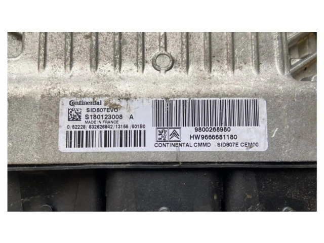 Блок управления двигателя S180123008A, 52228   Citroen C4 II