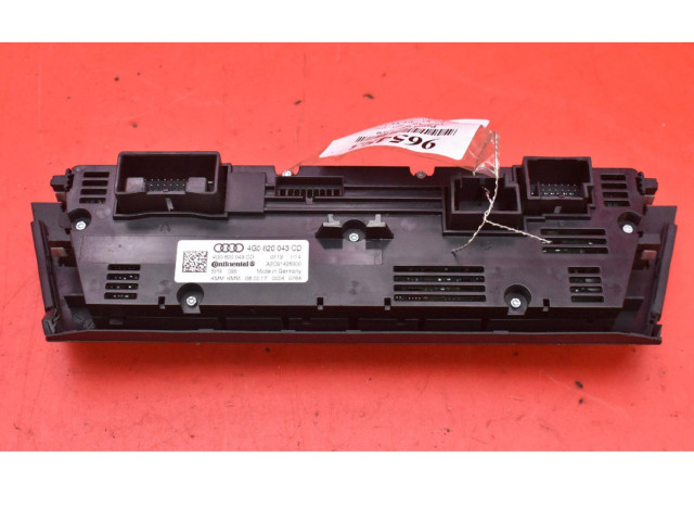 Steuergerät Klimaanlage 4G0820043CD, 4G0820043CD Audi A6 S6 C7 4G