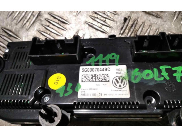 Блок управления климат-контролем 5G0907044BC Volkswagen Golf VII